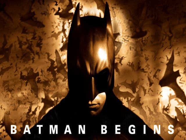 Batman Begins title screen for Xbox